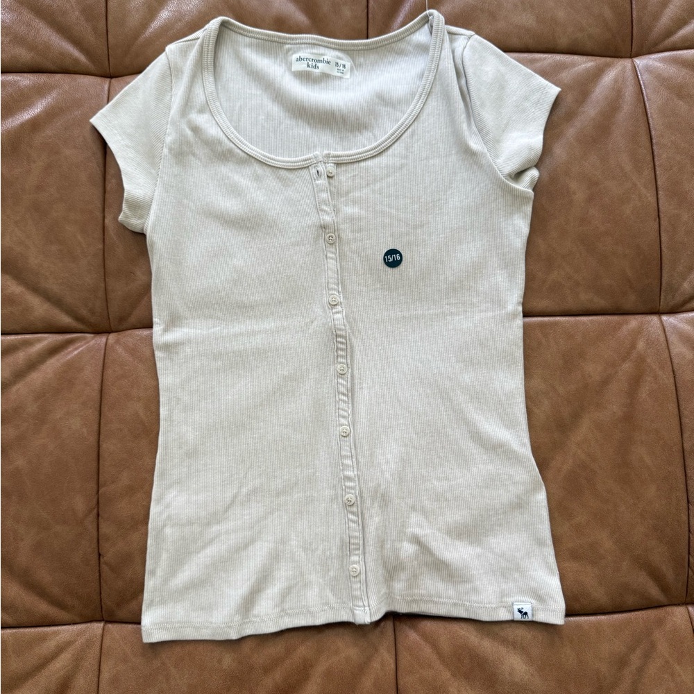 Abercrombie Kids Beige Ribbed Top